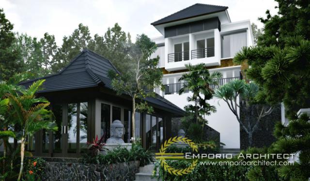 Gambar 2 Desain Villa Style Villa Bali 2 Lantai Ibu Juliati di  Bedugul, Bali