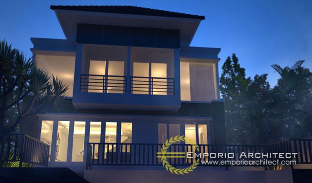 Desain Exterior 5 Villa Style Villa Bali 2 Lantai Ibu Juliati di Bali