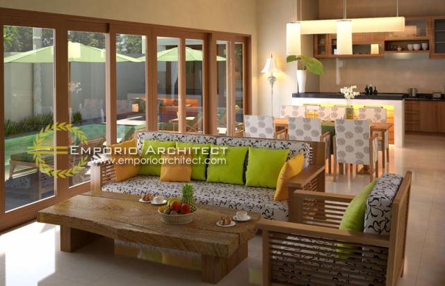 Gambar 2 Desain Villa Style Villa Bali 1 Lantai Ibu Maryam di  Gianyar, Bali