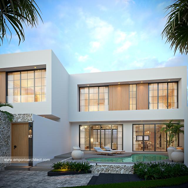 #villadesign - Mrs. MD 1588 Type C Modern Mango Villa 2 Floors Design - Badung, Bali - Code 32883