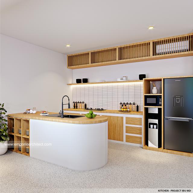 Desain Dapur Mango Villa Modern 2 Lantai Ibu MD Type A di Badung, Bali