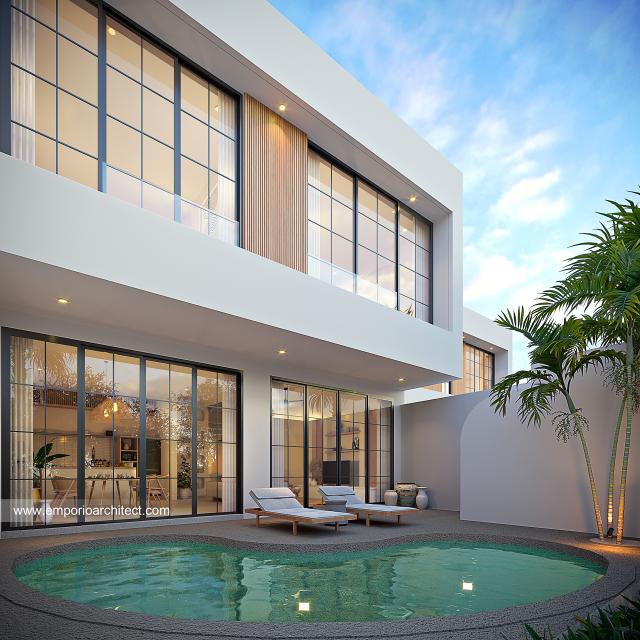 #villadesign - Mrs. MD 1587 Type B Modern Mango Villa 2 Floors Design - Badung, Bali - Code 32875