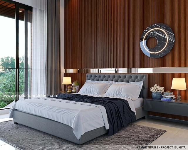 #bedroomdesign - Mrs. GT 1468 Modern Villa 3 Floors Design - Toraja, Sulawesi Selatan - Code 30812