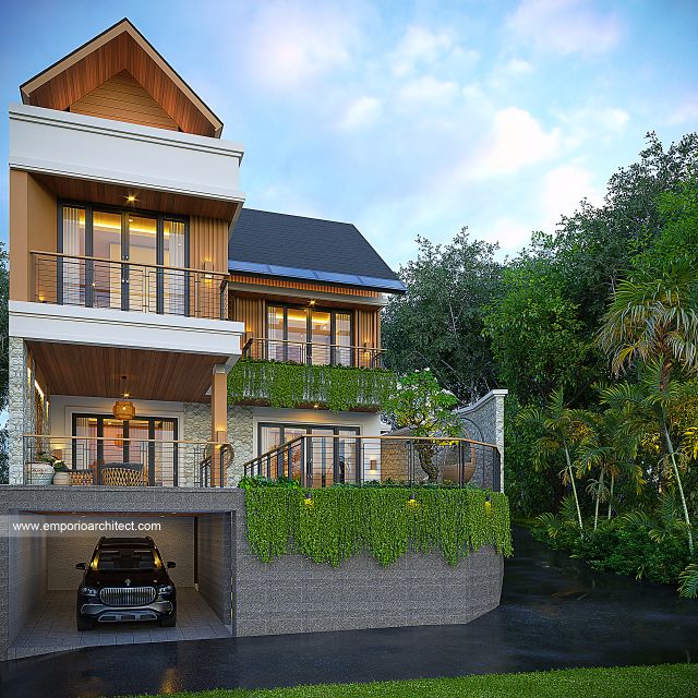 Gambar 2 Desain Villa Modern 3 Lantai Bapak GRR 1723 di  Ungasan, Badung, Bali