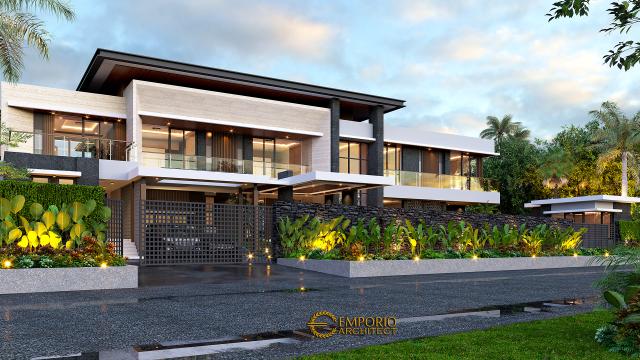 Gambar 2 Desain Villa Modern 3 Lantai Bapak Rudy di  Jakarta