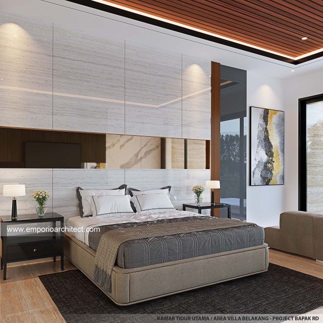 #bedroomdesign - Mr. RD 1763 Modern Rear Villa 4 Floors Design - Bali - Code 38453