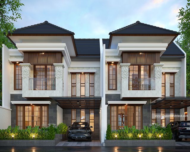 Gambar 2 Desain Villa Style Villa Bali 2 Lantai Bapak ATN 2000 di  Bali