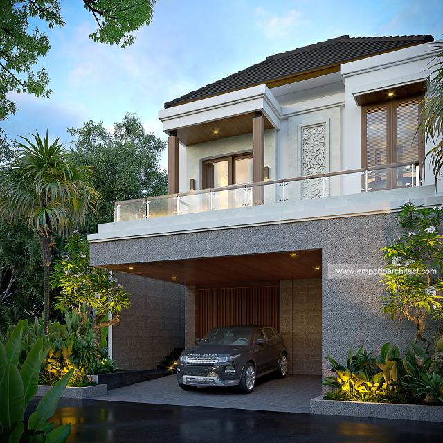 Gambar 2 Desain Villa Style Villa Bali 2 Lantai Ibu VRC 1718 di  Bali