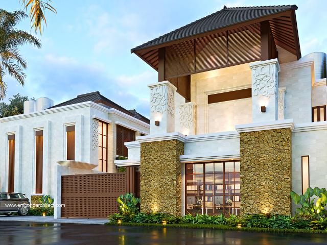 Desain Tampak Master Depan 2 Villa Kartika 10 Style Villa Bali Modern 2 Lantai di Bali