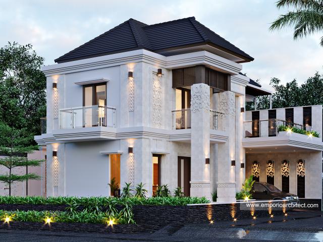 Desain Tampak Samping Wijaya Villa's Ibu Eva di Ungasan, Badung, Bali