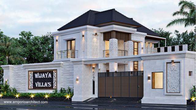 Desain Tampak Depan Dengan Pagar Wijaya Villa's Ibu Eva di Ungasan, Badung, Bali