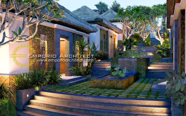 Gambar 2 Desain Zen Spa Style Villa Bali 1 Lantai di  Nusa Dua, Bali