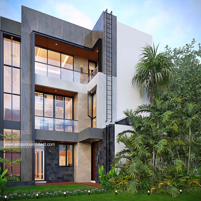 Gambar 3 Desain Rumah Modern 3 Lantai Bapak ZV 1705 di  Bogor