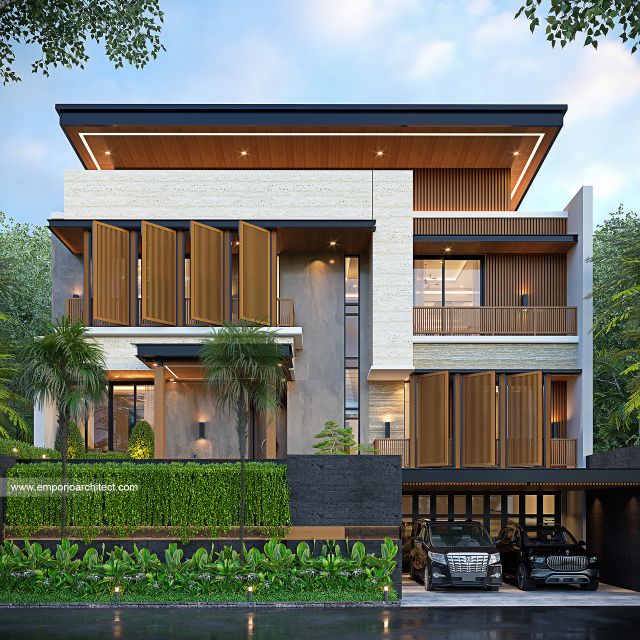 Desain Rumah Modern 3 Lantai Ibu SR 1938 di  Bogor