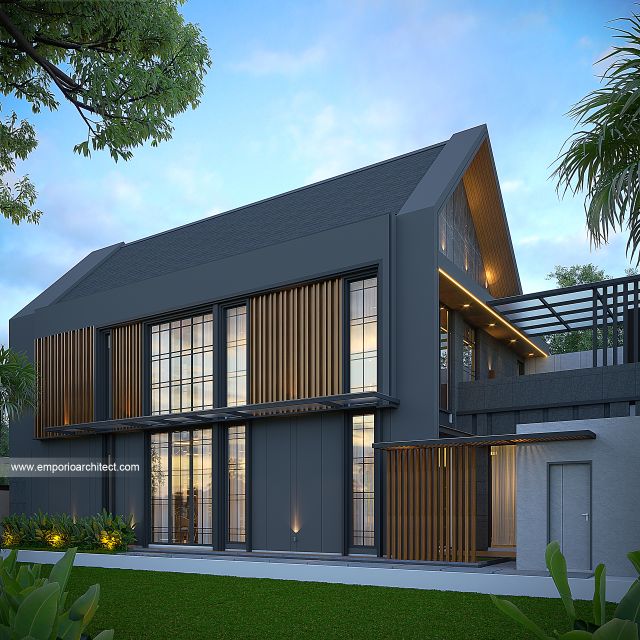 Gambar 3 Desain Rumah Scandinavian 2 Lantai Bapak DCK 1903 di  Kudus, Jawa Tengah