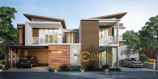 Desain Rumah Modern 2 Lantai Ibu Irene di Badung, Bali