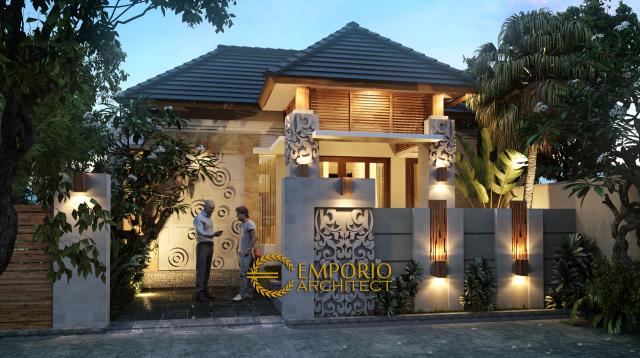 Gambar 1 Desain Rumah Villa Bali 1 Lantai Bapak Ketut Atmajaya di  Pering, Ubud