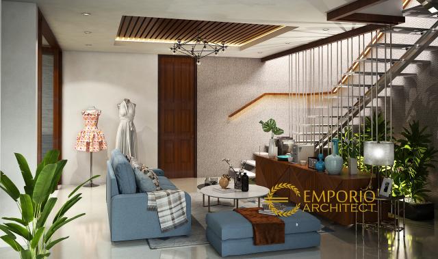 Desain Interior 1 Butik Modern 2 Lantai Ibu Erna di Bandung