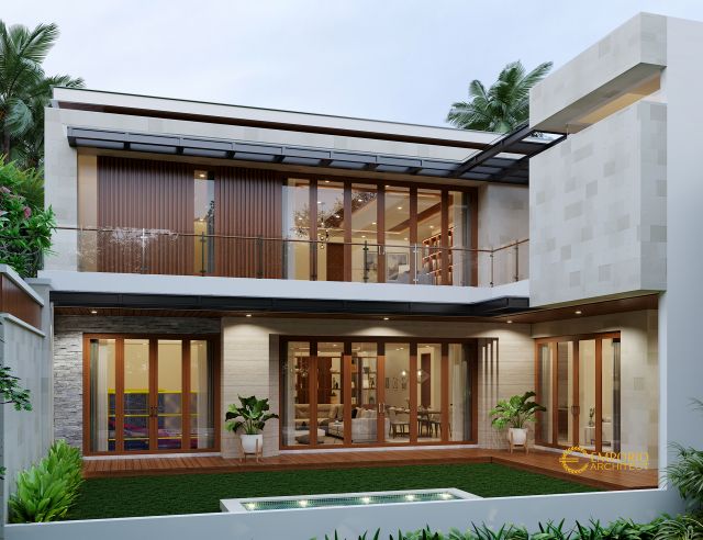 Desain Rumah Modern 3 Lantai Bapak Vitorio di Batam