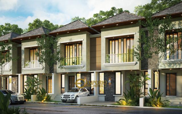 Desain Exterior 1 Villa Bali 2 Lantai The Mahaka Premiere di Bekasi