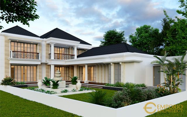 Desain Rumah Classic 2 Lantai Bapak Tri di Bekasi, Jawa Barat