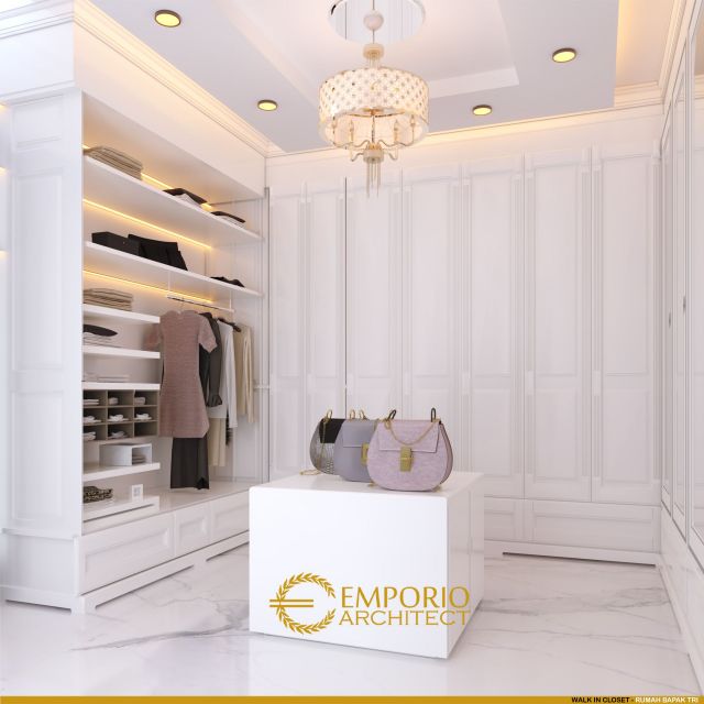 Desain Walk In Closet Rumah Bapak Tri di Bekasi, Jawa Barat