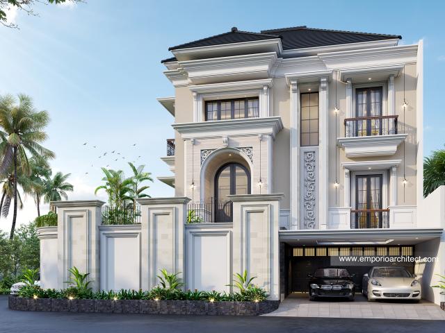 Gambar 2 Desain Rumah Hook Classic 2.5 Lantai Ibu Soraya di  Bekasi, Jawa Barat