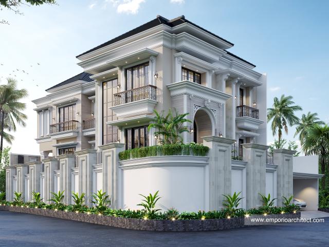 Gambar 1 Desain Rumah Hook Classic 2.5 Lantai Ibu Soraya di  Bekasi, Jawa Barat