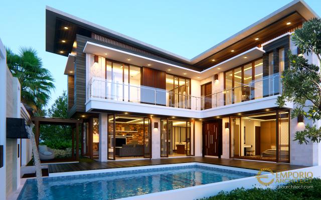 Desain Rumah Modern 2 Lantai Mr. Tim dan Mrs. Villa di Bintaro, Jakarta Selatan