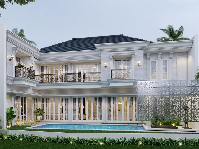 Desain Rumah Classic 2 Lantai Bapak Paul di Bogor, Jawa Barat