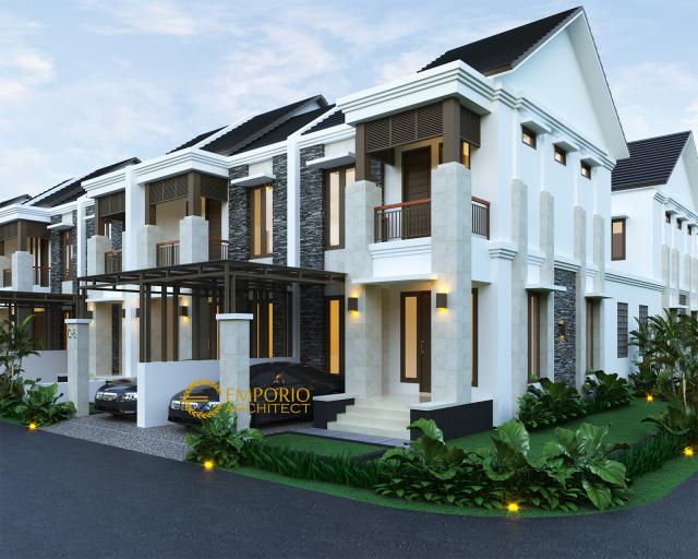 Desain Exterior 1 Perumahan Villa Bali 2 Lantai Pakansari di Bogor, Jawa Barat