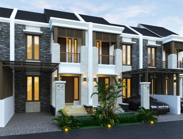 Desain Exterior 2 Perumahan Villa Bali 2 Lantai Pakansari di Bogor, Jawa Barat