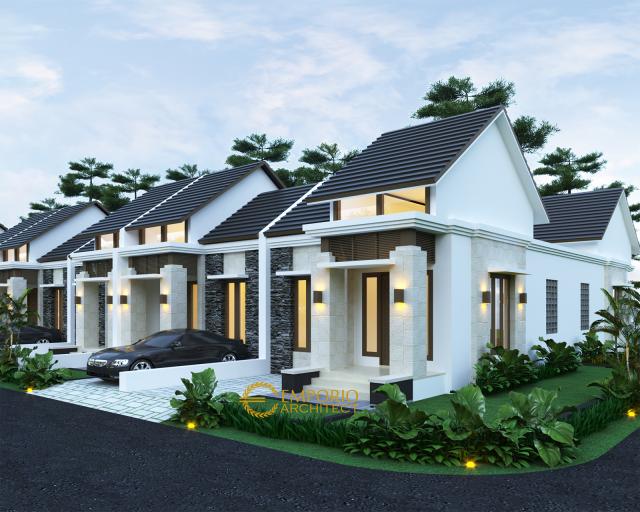 Desain Exterior 3 Perumahan Villa Bali 2 Lantai Pakansari di Bogor, Jawa Barat