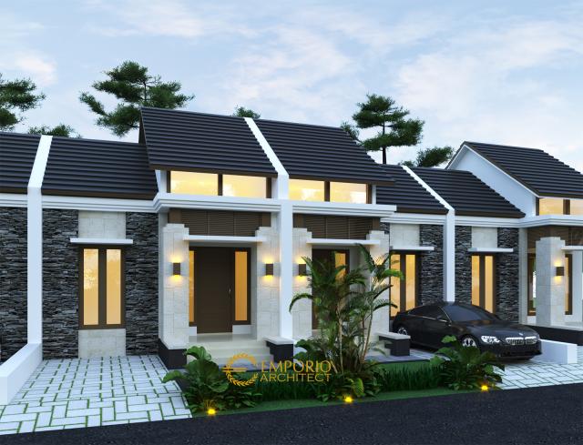 Desain Exterior 4 Perumahan Villa Bali 2 Lantai Pakansari di Bogor, Jawa Barat