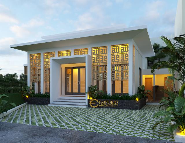 Desain Exterior Mushola Modern 1 Lantai Green Bamboo Terrace di Bogor, Jawa Barat