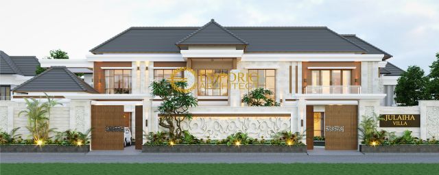 Desain Rumah Villa Bali 2 Lantai Mr. Dawood di Brunei Darussalam