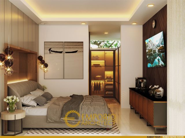 Desain Kamar Tidur Rumah Bapak Khoiri di Cibubur, Bekasi