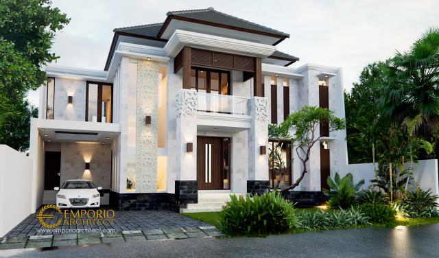 Desain Rumah Villa Bali 2 Lantai Bapak Andi di  Cikarang, Bekasi