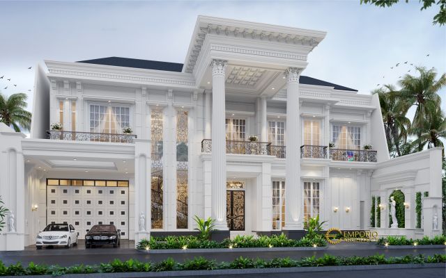 Desain Rumah Classic 2 Lantai Bapak Iwan di Cinere, Depok