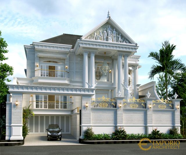 Desain Rumah Classic 3 Lantai Bapak Herman di Denpasar, Bali