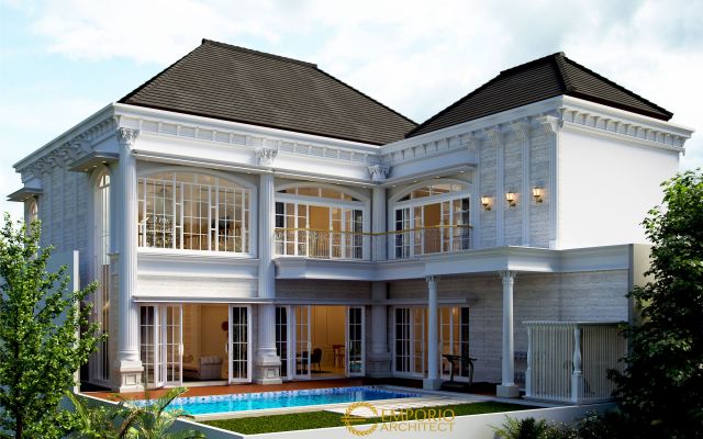 Desain Rumah Classic 3 Lantai Bapak Herman di Denpasar, Bali