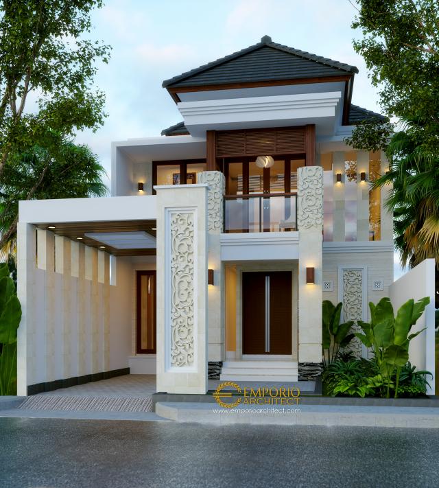 Desain Rumah Villa Bali 2 Lantai Ibu dr. Dita di  Denpasar, Bali