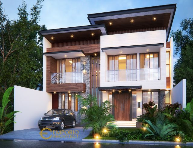 Desain Rumah Modern 2 Lantai Bapak Iskandar di Depok, Jawa Barat