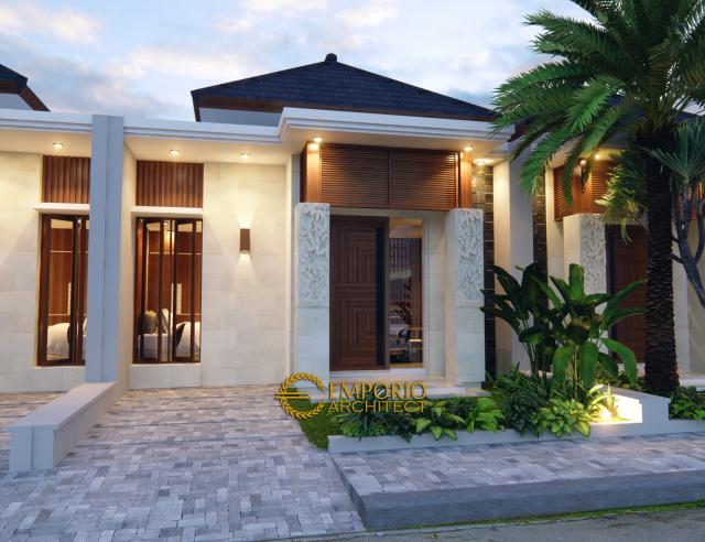 Desain Exterior 2 Cluster Villa Bali 1 Lantai Kaliska di Karawang, Jawa Barat