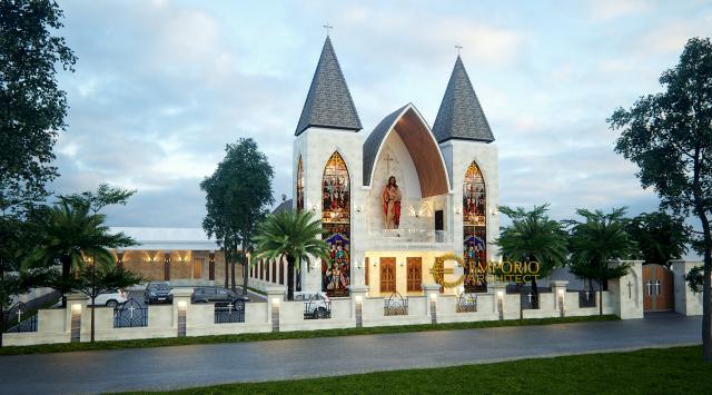 Gambar 1 Desain Gereja Capela Curacao De Jesus Style Modern 1 Lantai di  Timor Leste