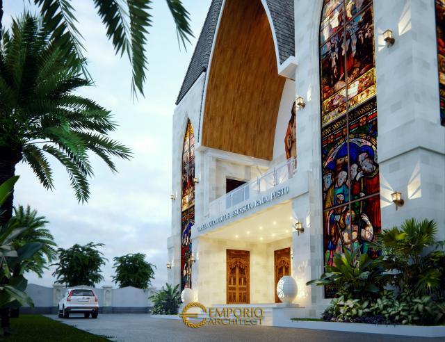 Gambar 3 Desain Gereja Capela Curacao De Jesus Style Modern 1 Lantai di  Timor Leste