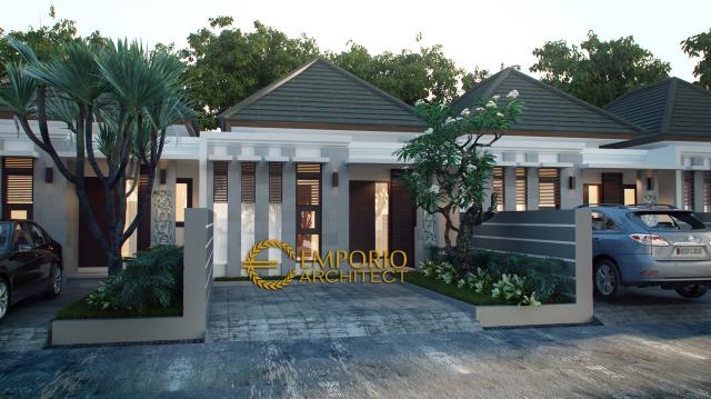 Gambar 1 Desain Perumahan Villa Bali 1 Lantai Bapak Gusdek di  Tabanan, Bali