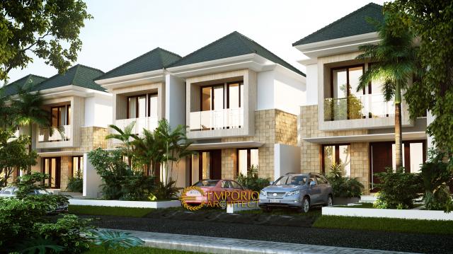 Desain Exterior 1 Grand Mekarsari Residence Modern 2 Lantai di Cibubur, Jakarta Timur