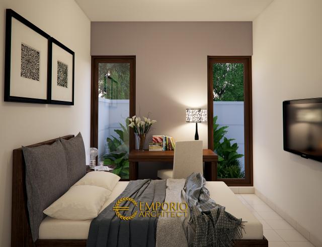 Desain Interior 2 Perumahan Lippo Style Villa Bali 1 Lantai di Carita, Banten