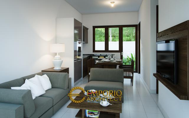 Desain Interior 6 Perumahan Lippo Style Villa Bali 1 Lantai di Carita, Banten